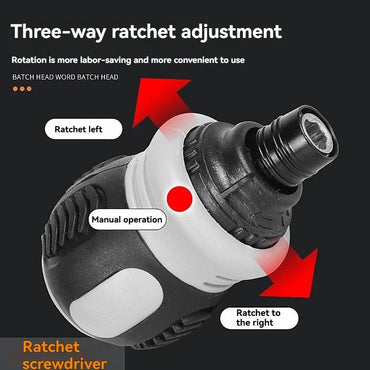 Ratchet Screwdriver Set Short Shaped Radish Head High Hardness Labor-saving Multi-functional Dual-purpose