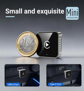 XUDA 2 in1 Wired to Wireless CarPlay Android Auto Adapter for OEM Car Stereo With USB Dongle Smart Mini Box Plug and Play Blueto