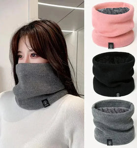 Fashion Women Knitted Scarf Solid Cashmer Like Winter Snood Scarves Lady Warm Thick Unisex Men Neck Scarfs Ring