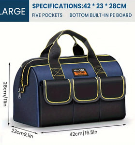AIRAJ Multifunctional Tool Bags 1680D Oxford Cloth Electrician Bags Waterproof and Wear-Resistant High Capacity Storage Bags