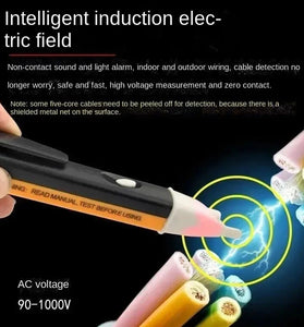Electric indicator 90-1000V Non-Contact Socket Wall AC Power Outlet Voltage Detector Sensor Tester Pen LED light AC 110V-220V