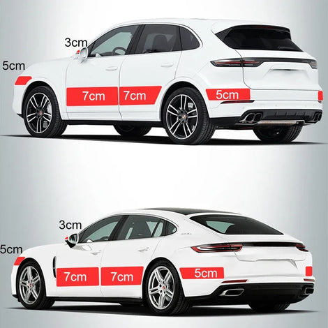 Carbon Fiber Sticker Car Door Sill Protector Film Auto Door Sill Edge Side Mirror Anti Scratch Tape Waterproof Stickers