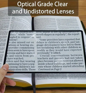 1pc ultra-thin, high magnification magnifying glass - perfect choice for students!