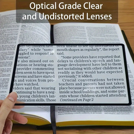 1pc ultra-thin, high magnification magnifying glass - perfect choice for students!