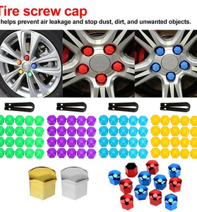 NEW 20PCS Car Wheel Nut Caps 21/19/17mm Protection Covers Caps Anti-Rust Auto Hub Screw Cover Car Tyre Nut Bolt Exterior