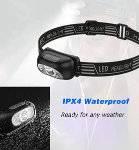 Strong Light Headlamp Mini Led Night Fishing Powerful Torch Head Lamp Outdoor Waterproof Camping Portable LED Sensor Headlamps