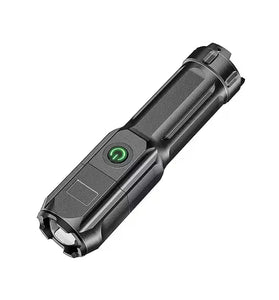 LED Camping Torch Flashlight High Power Rechargeable USB Spotlight Zoom Lantern Built-in Battery For Fishing Outdoor Waterproof