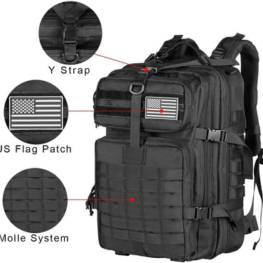 50L Man Tactical Backpacks Outdoor Traveling Bags Outdoor 3P School Pack EDC Molle Pack For Trekking Hunting Bag