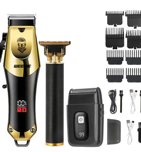 Cordless Electric Hair Cutting Machine Vintage Hair Clipper Portable Shaver Barber USB Fast Charging Hair Trimmer For Hairdresse